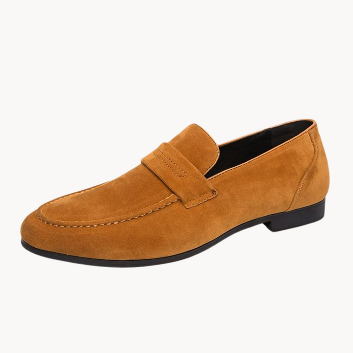 Womens Penny Loafers Leather Slip-On Elegant Style