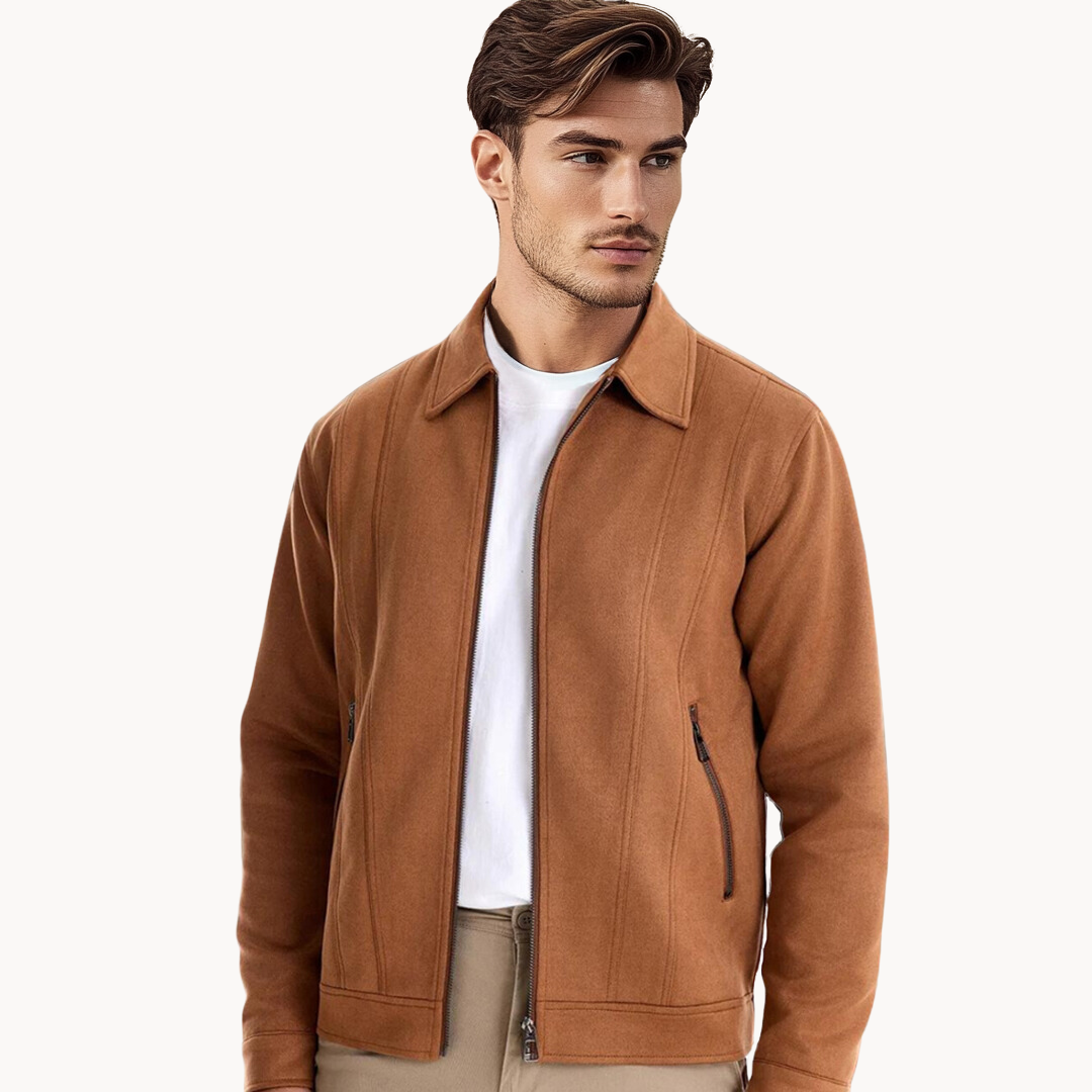 Mens Suede Jacket Classic Fit - BritishMode
