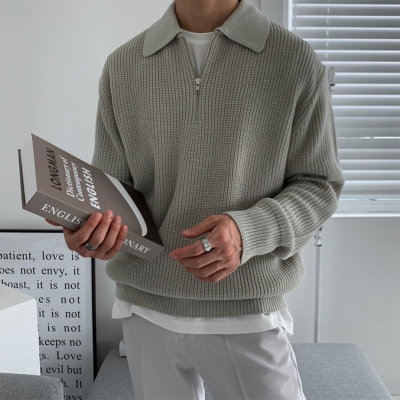 Womens Crew Neck Knit Sweater Soft Comfortable Fit - BritishMode