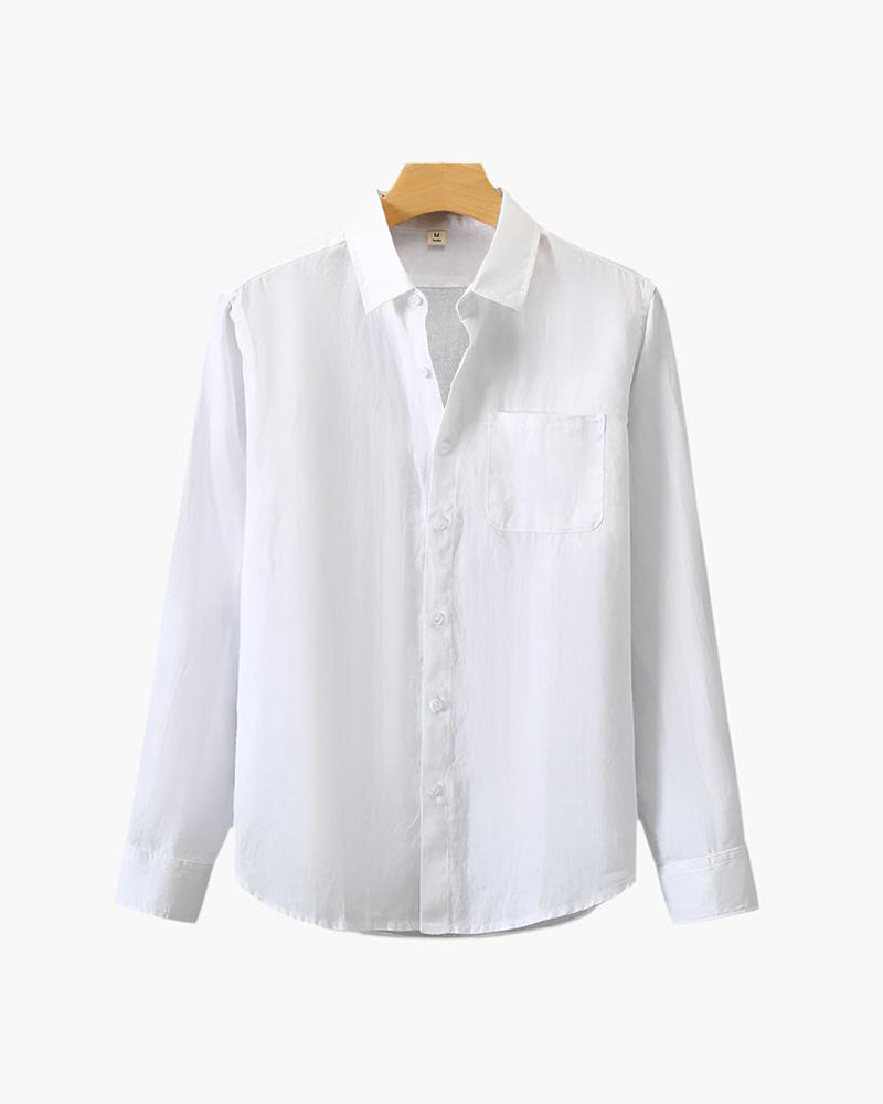 Mens Casual Cotton Shirt Classic Fit