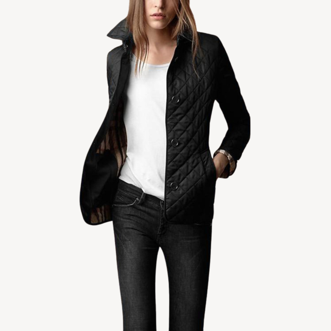 Womens Quilted Jacket Lightweight Relaxed Fit