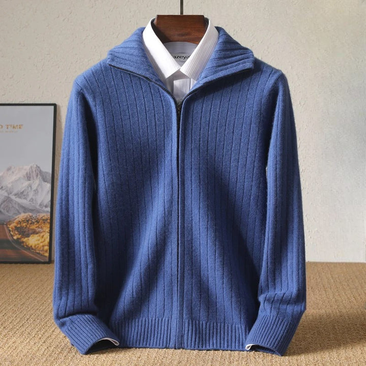 Mens Cashmere Knit Cardigan Classic Fit Sweater