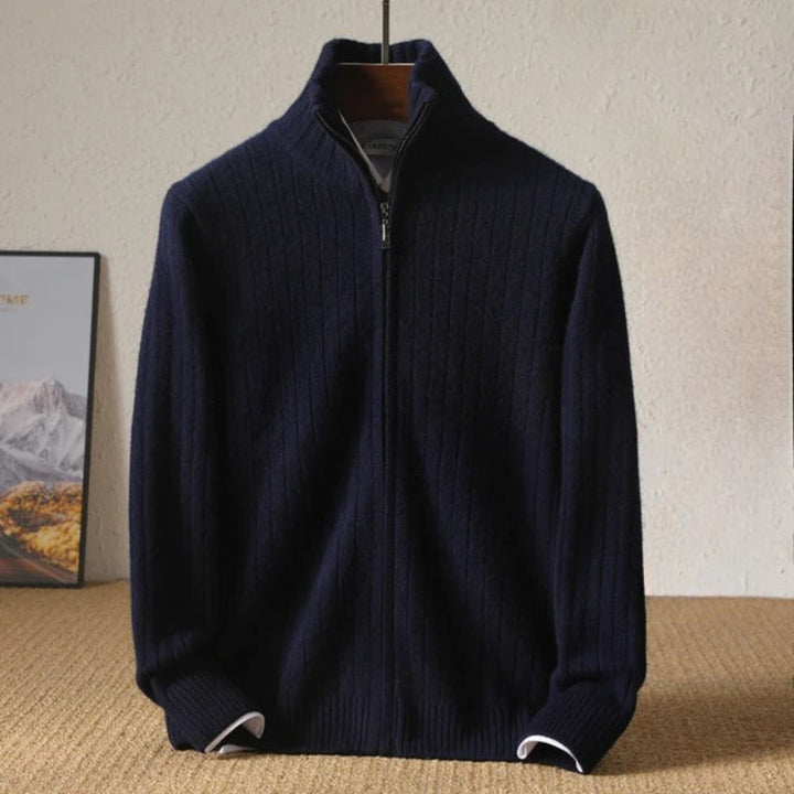 Mens Cashmere Knit Cardigan Classic Fit Sweater