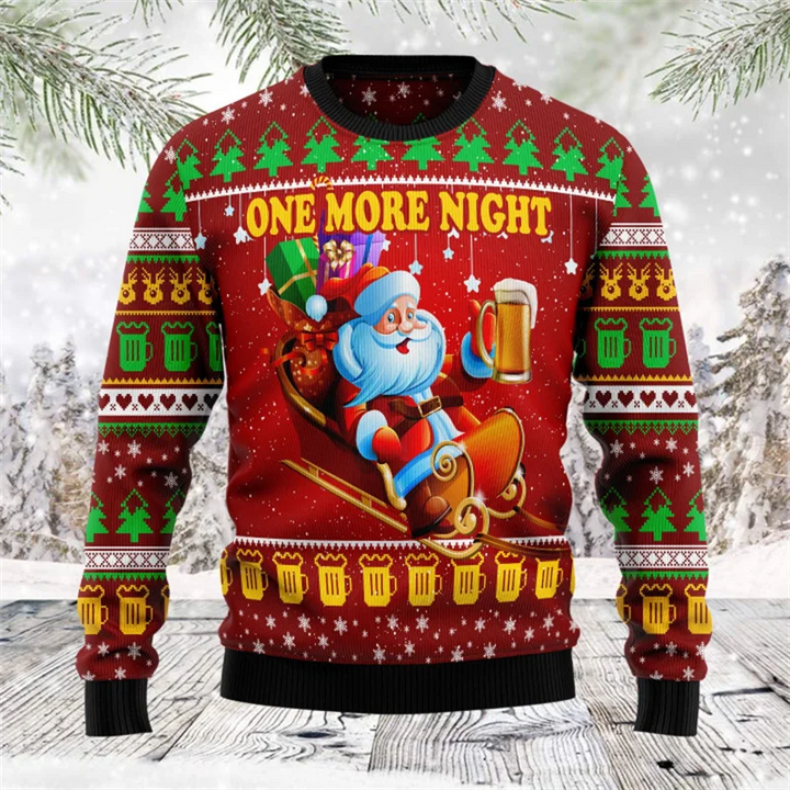 Mens Christmas Sweater Festive Knit Regular Fit