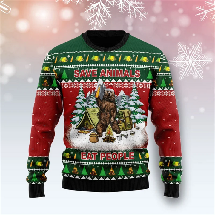 Mens Christmas Sweater Festive Knit Regular Fit