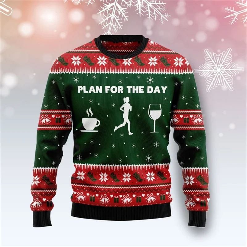 Mens Christmas Sweater Festive Knit Regular Fit