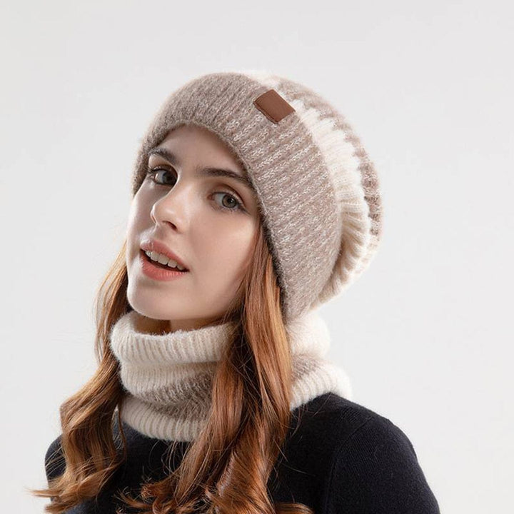 Unisex Winter Hat and Scarf Set Wool Blend Warm - BritishMode