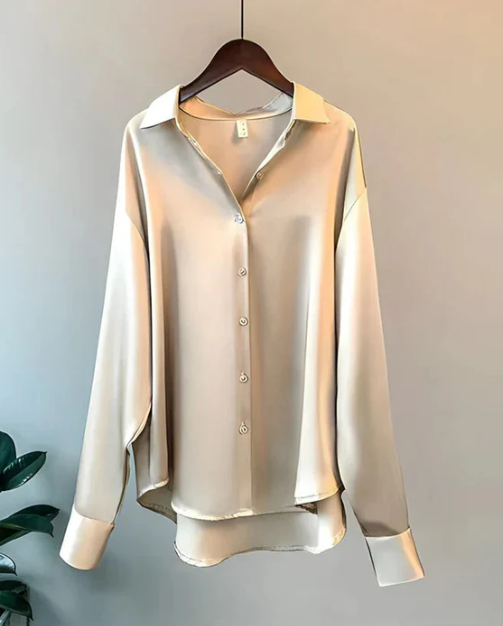 Womens Blouse Silky Finish Classic Fit