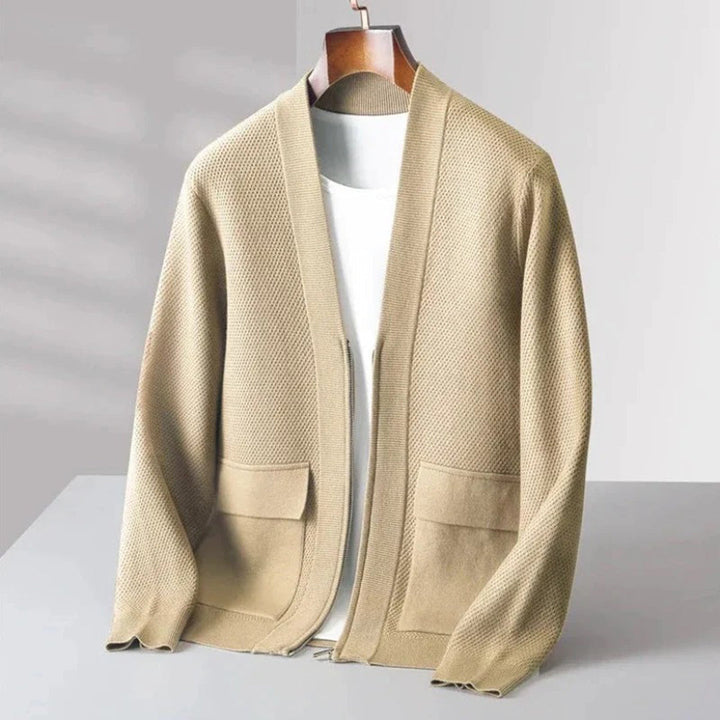 Unisex Wool Blend Cardigan Classic Fit - BritishMode