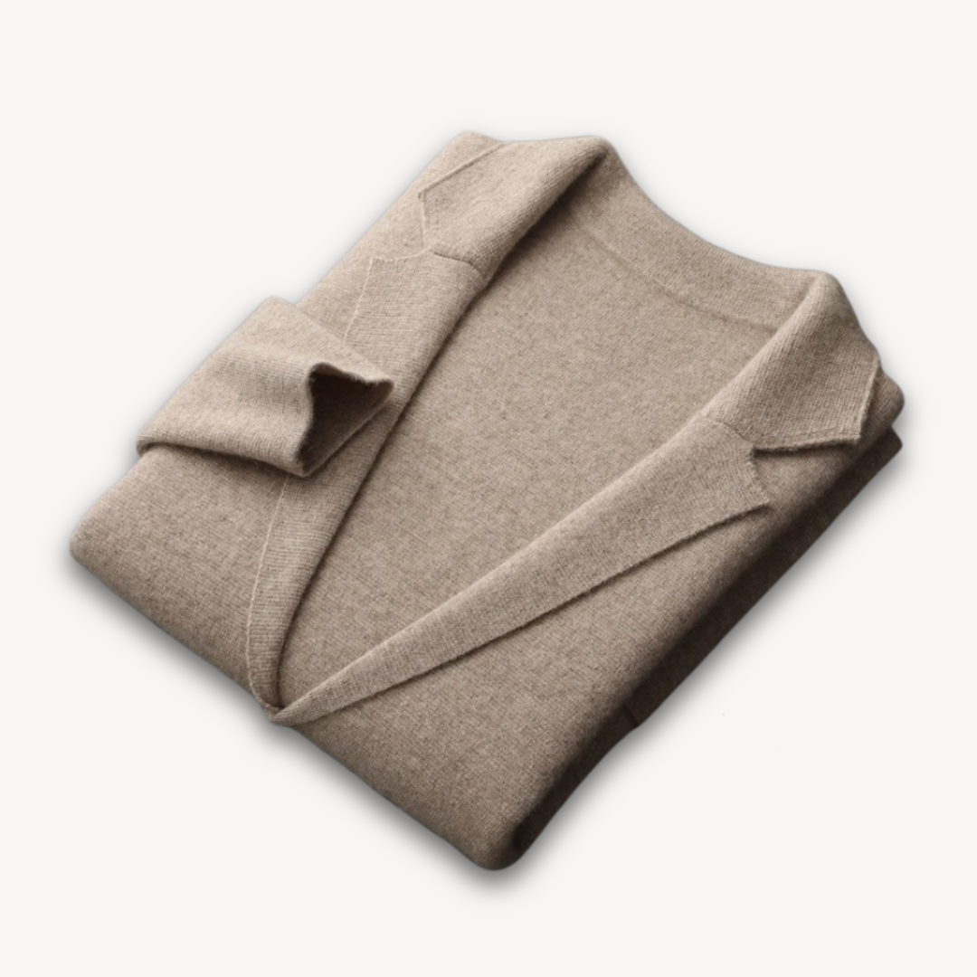 Mens Casual Blazer Cashmere Wool Blend Lightweight