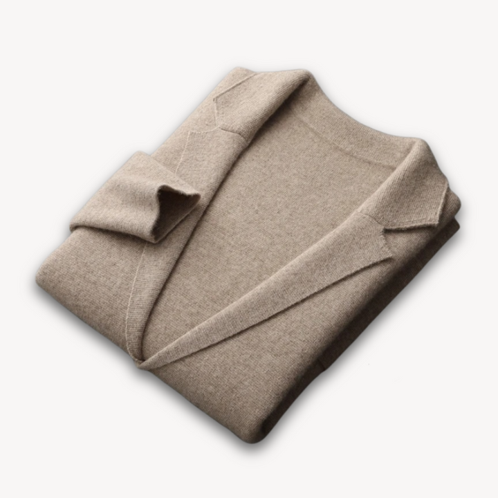 Mens Casual Blazer Cashmere Wool Blend Lightweight