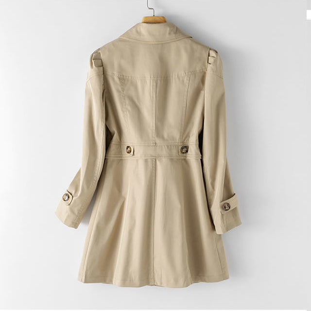 Womens Trench Coat Lightweight Tailored Classic Fit