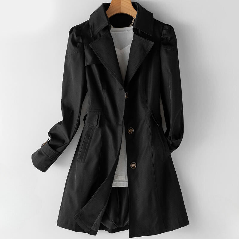 Womens Trench Coat Lightweight Tailored Classic Fit