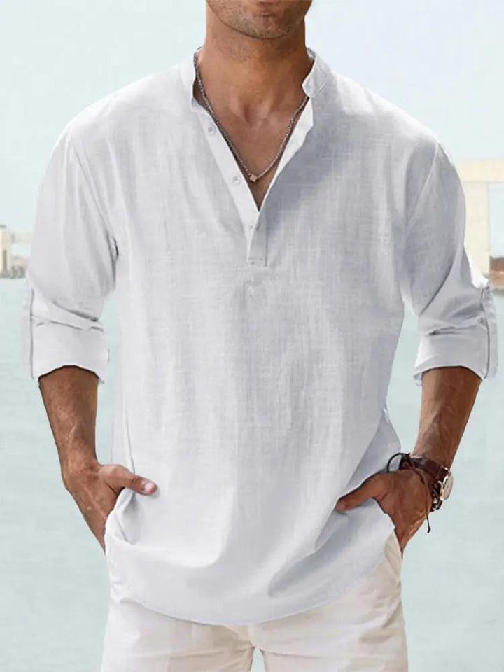 Mens Long-Sleeve Shirt Relaxed Fit Lightweight