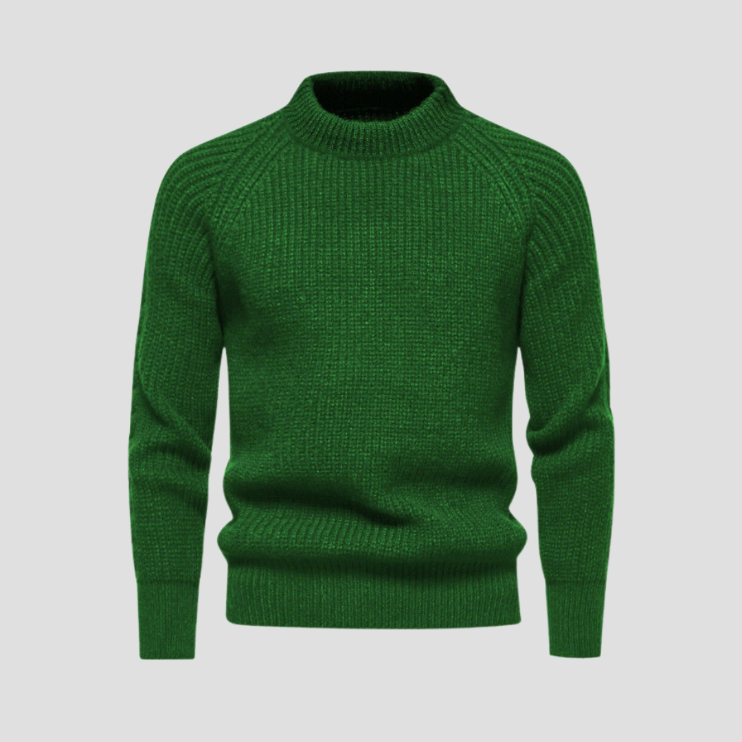 Mens Knit Sweater Textured Classic Fit - BritishMode
