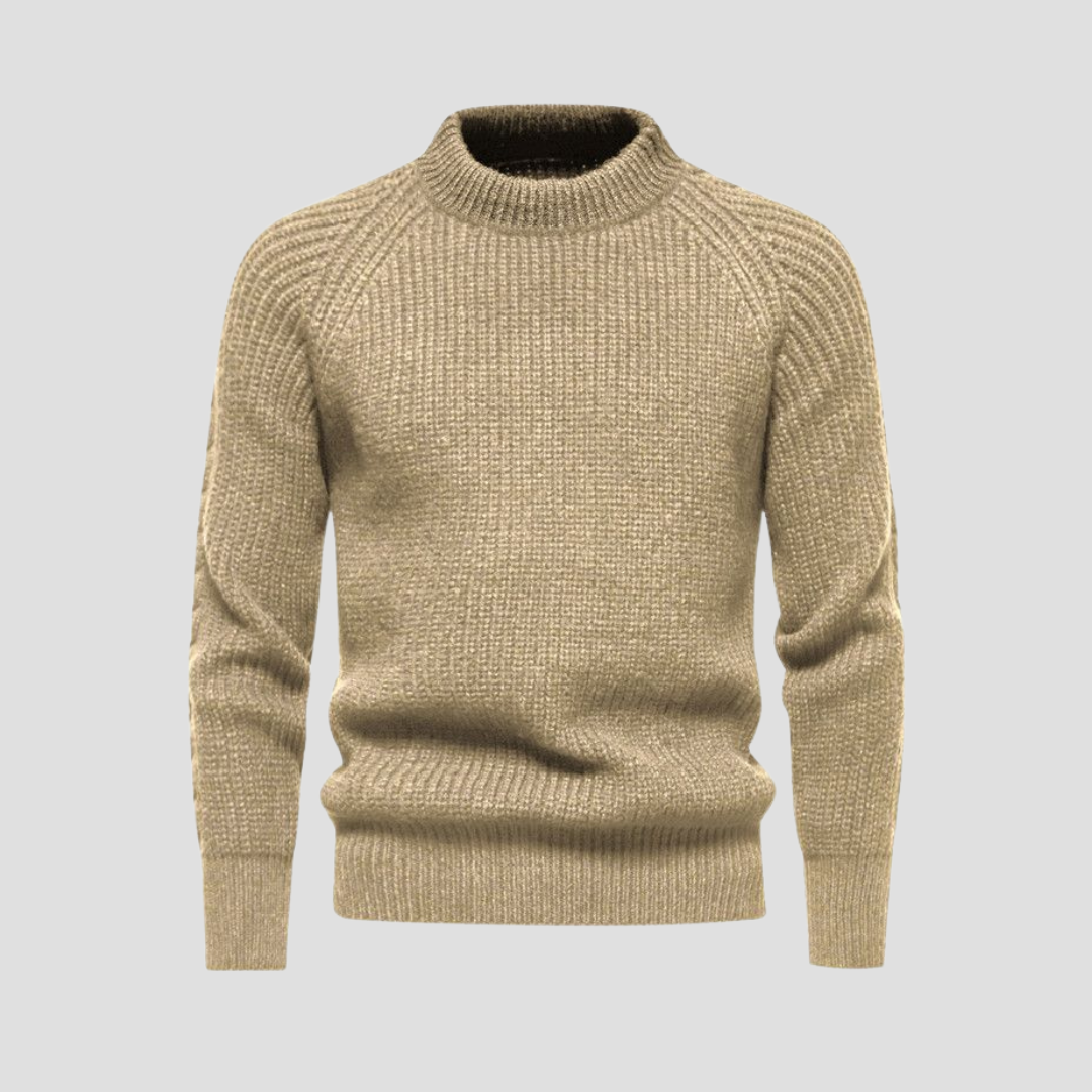 Mens Knit Sweater Textured Classic Fit