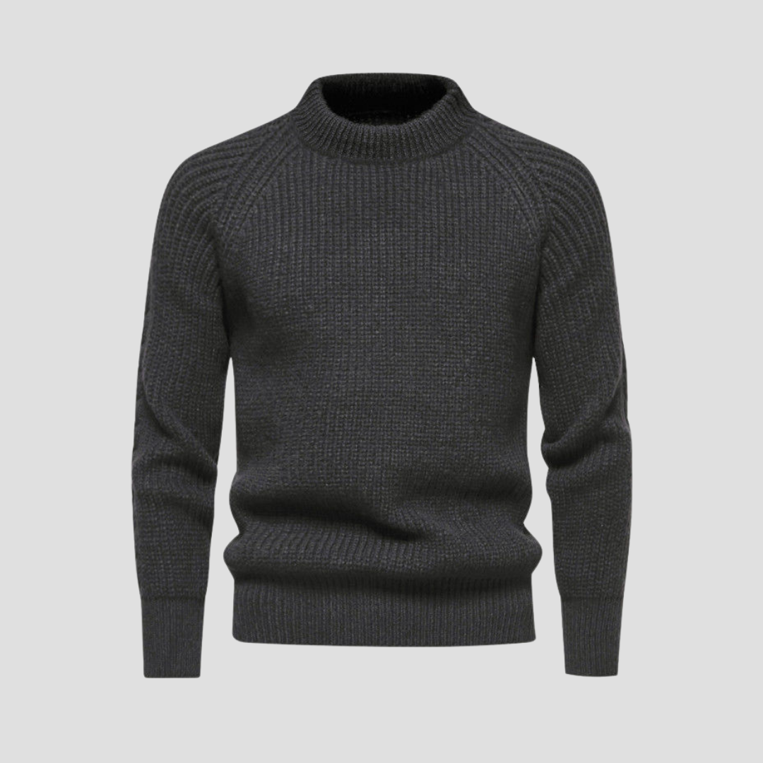 Mens Knit Sweater Textured Classic Fit
