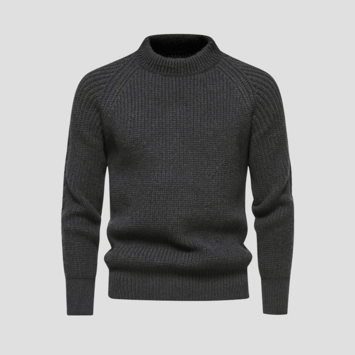 Mens Knit Sweater Textured Classic Fit