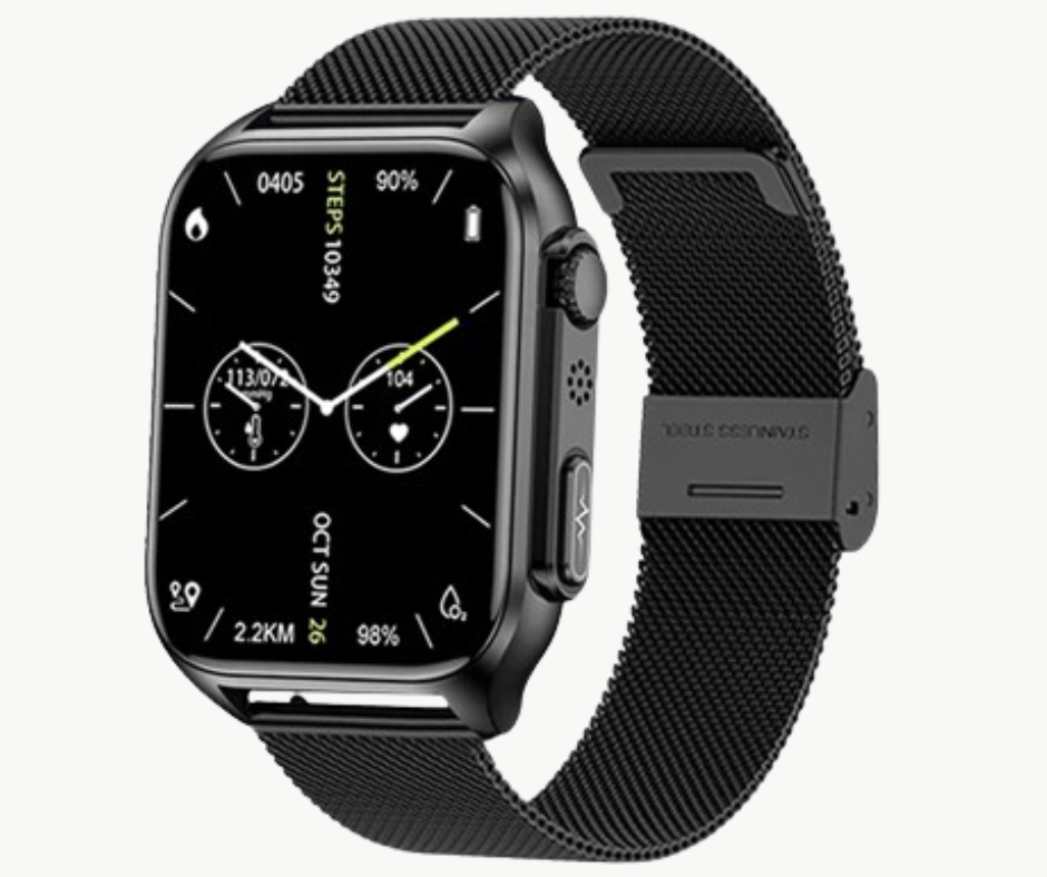 Unisex Fitness Smartwatch with Glucose Monitoring for Diabetes