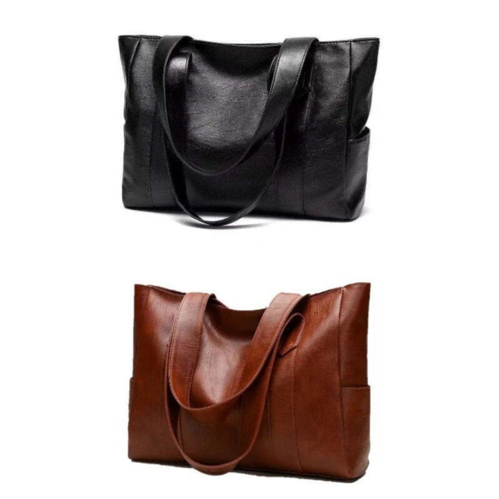 Womens Leather Shoulder Handbag Vintage Classic Practical Design