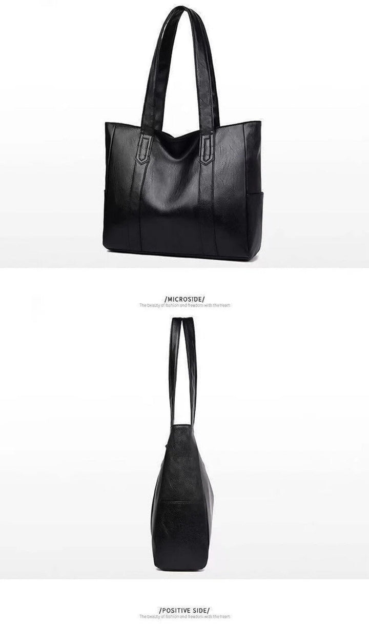 Womens Leather Shoulder Handbag Vintage Classic Practical Design