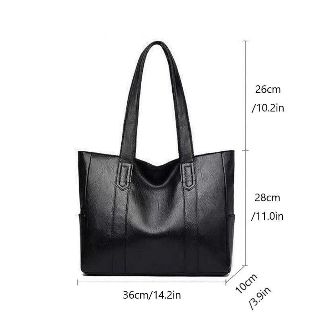 Womens Leather Shoulder Handbag Vintage Classic Practical Design