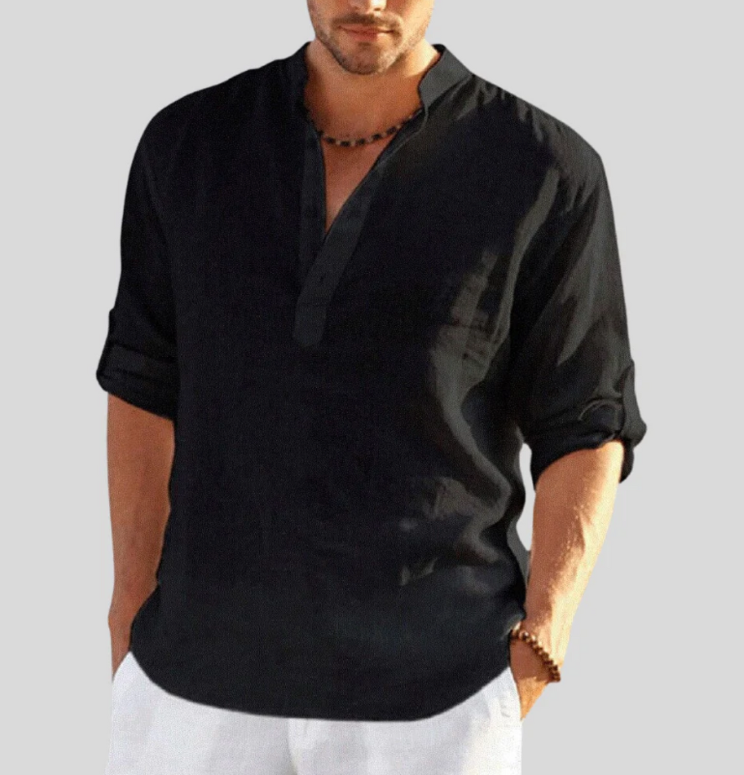 Mens Linen Shirt Relaxed Fit