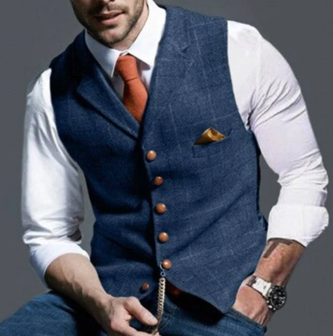 Mens Waistcoat Tailored Slim Fit - BritishMode