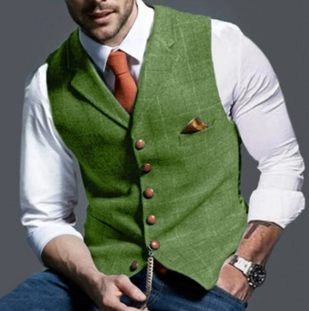 Mens Waistcoat Tailored Slim Fit