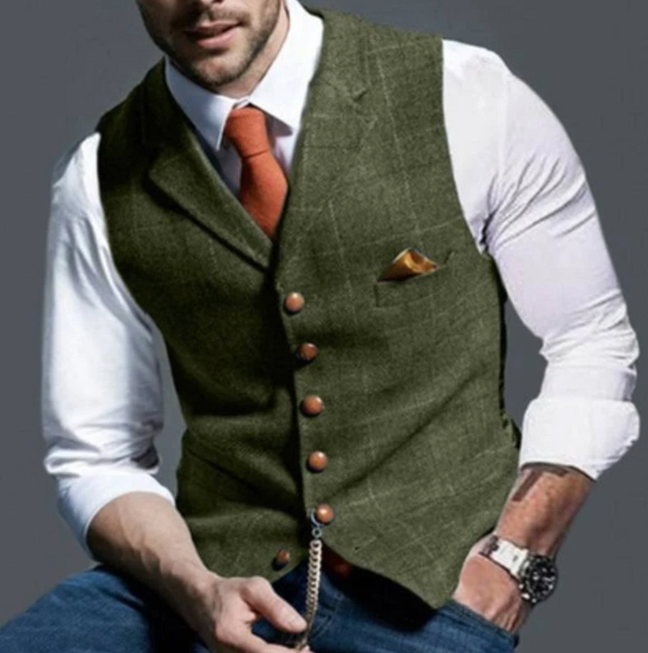 Mens Waistcoat Tailored Slim Fit
