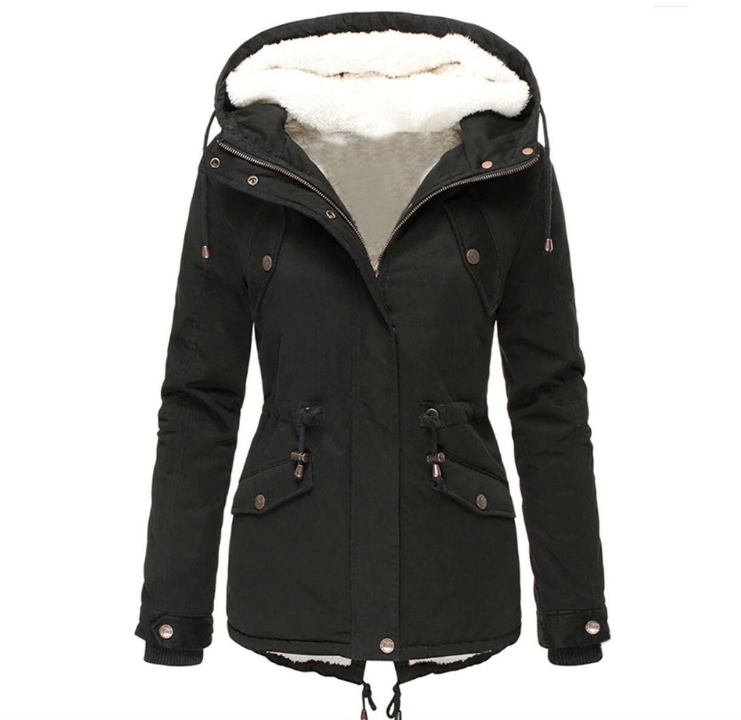Womens Cozy Autumn Winter Jacket Insulated Warm Fit