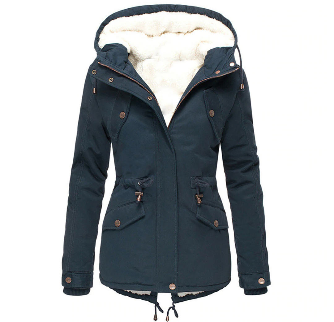 Womens Cozy Autumn Winter Jacket Insulated Warm Fit