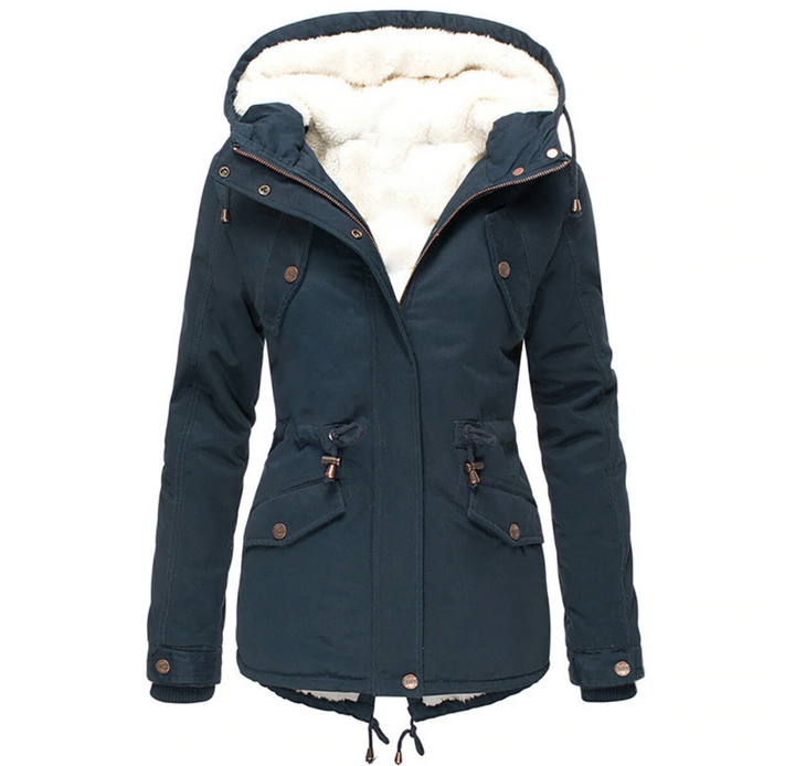 Womens Cozy Autumn Winter Jacket Insulated Warm Fit