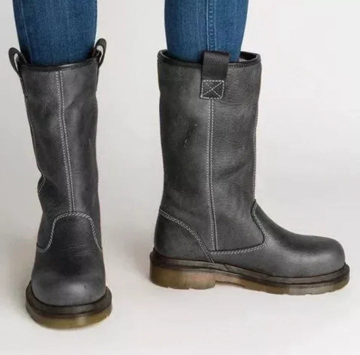 Womens Leather Boots Lined Classic Style