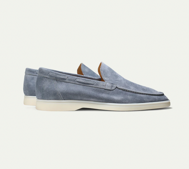 Mens Suede Loafers Slip-On Platform Style - BritishMode