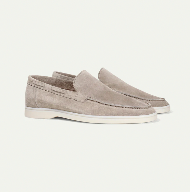 Mens Suede Loafers Slip-On Platform Style