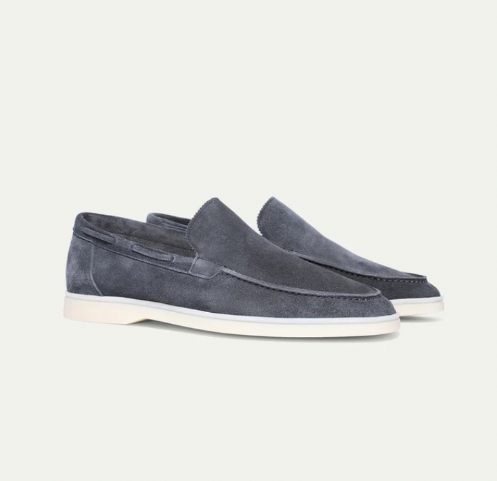 Mens Suede Loafers Slip-On Platform Style