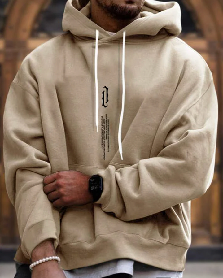 Unisex Hoodie Cotton Blend Relaxed Fit Comfortable