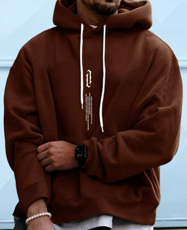 Unisex Hoodie Cotton Blend Relaxed Fit Comfortable