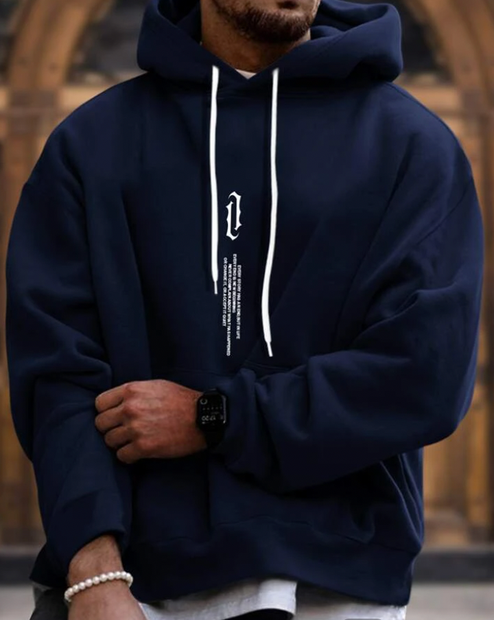 Unisex Hoodie Cotton Blend Relaxed Fit Comfortable