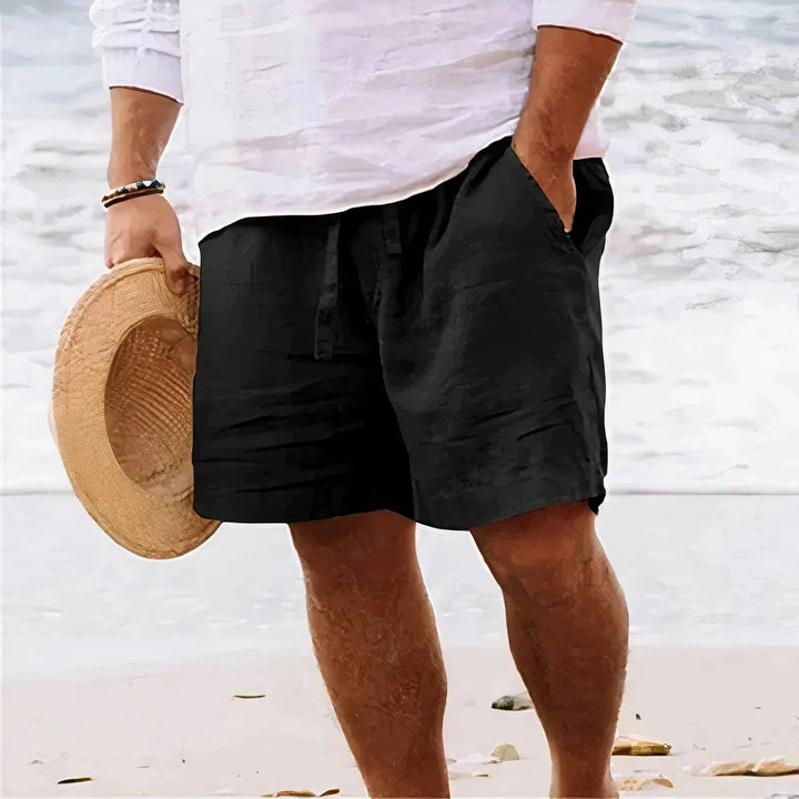 Mens Linen Shorts Breathable Comfortable Fit