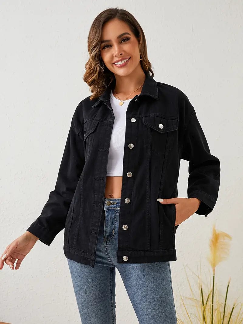 Unisex Denim Casual Jacket Relaxed Fit