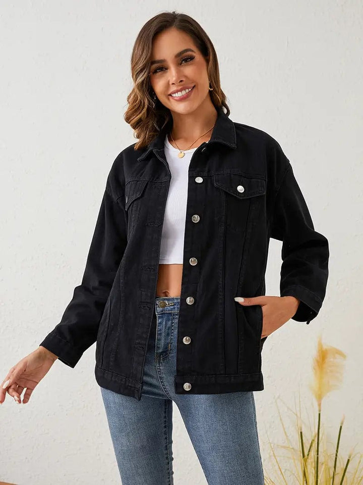 Unisex Denim Casual Jacket Relaxed Fit