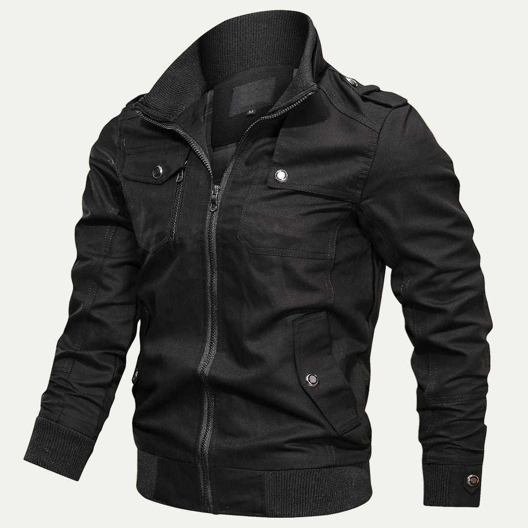 Mens Tactical Field Jacket Multi-Pocket Durable
