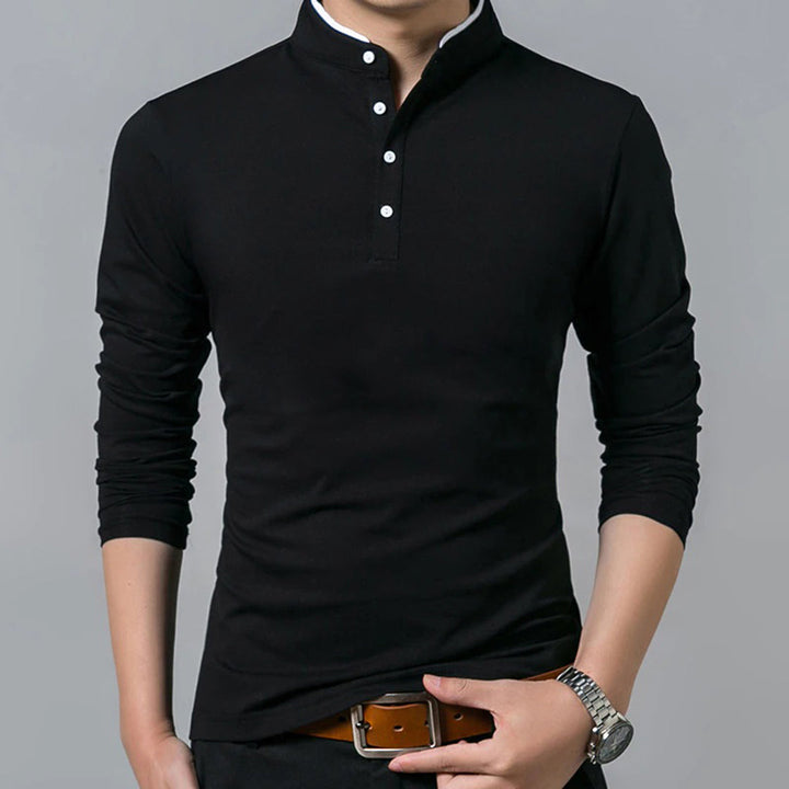 Mens Polo Shirt Classic Fit Cotton Blend - BritishMode