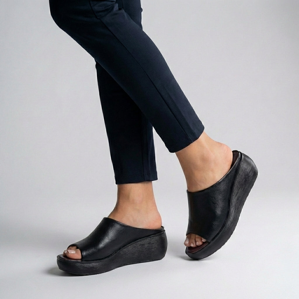 Womens Orthopedic Platform Slide Sandals Open Toe - BritishMode