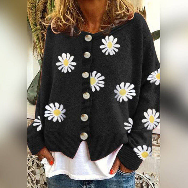 Womens Open Front Cardigan Knit Relaxed Fit