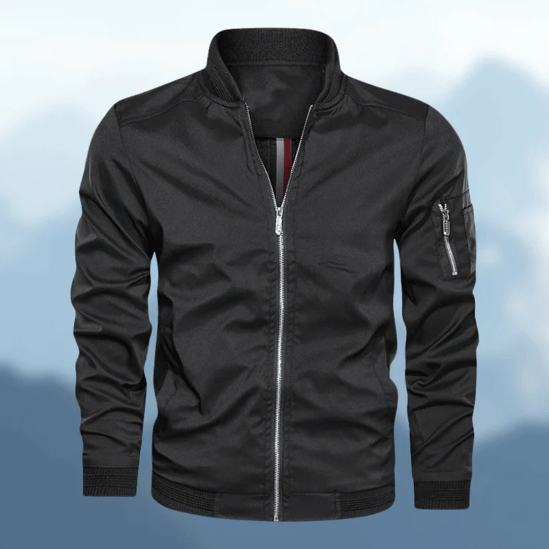 Mens Slim Fit Leather Jacket - BritishMode