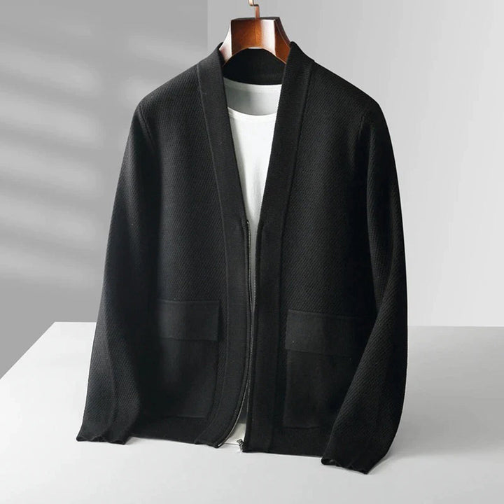 Unisex Wool Blend Cardigan Classic Fit