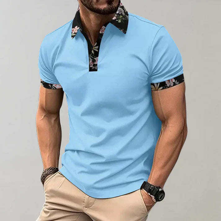 Mens Polo Shirt Cotton Long Sleeve Classic Fit